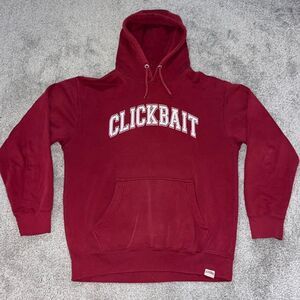 Clickbait Vintage Hooded Hoodie Sweatshirt Alabama Harvard MIT Colors Sweater M